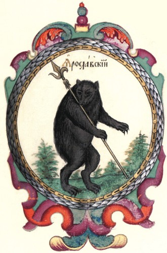 герб Ярославля из «Титулярника» 1672 г.