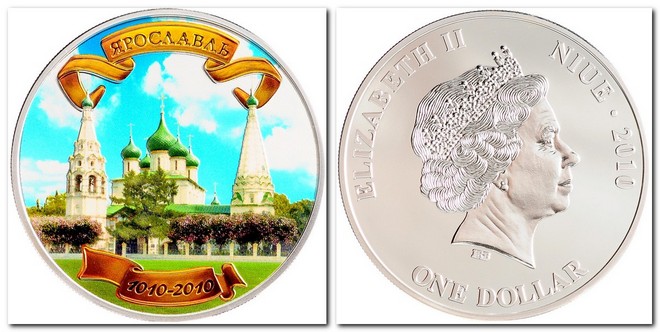 памятная монета номиналом 1 доллар (2010)