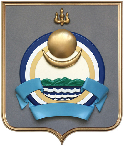 табличка с изображением герба республики Бурятия