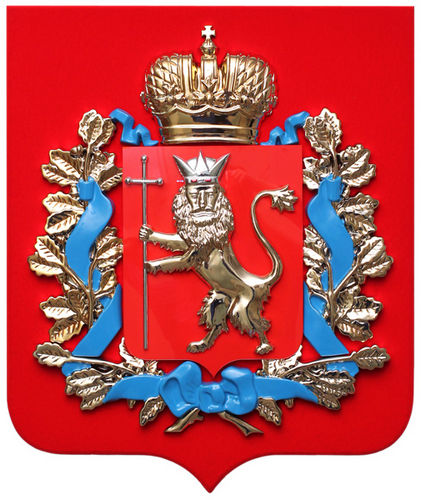 барельеф с гербом Владимирской области