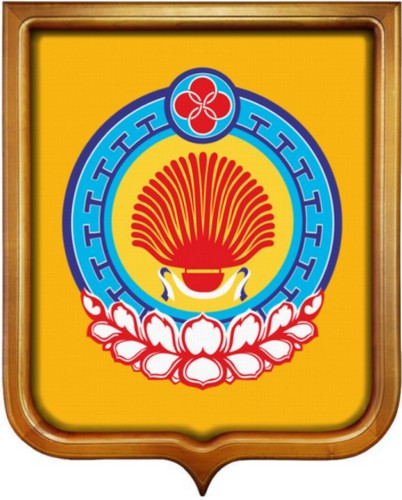 барельеф с изображением герба Республики Калмыкия